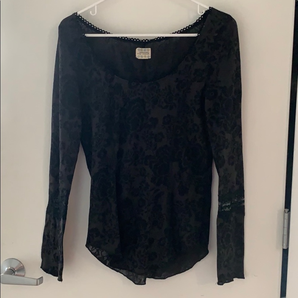 Free People waffle top